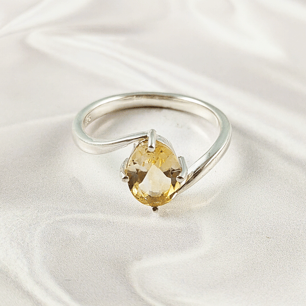 Multi Gemstone Ring in Solid 925 Sterling Silver, Vibrant Stone Contemporary Design, Lightweight Jewelry, A6NP41