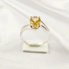 Mix Gemstone Ring in Solid 925 Sterling Silver, Colorful Stone Unique Design, Lightweight Fashion Jewelry, A6NP42