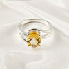 Mix Gemstone Ring in Solid 925 Sterling Silver, Colorful Stone Unique Design, Lightweight Fashion Jewelry, A6NP42