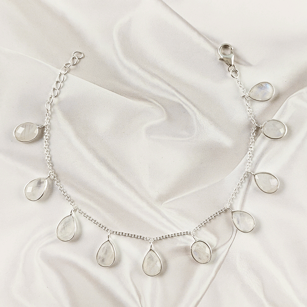 Multistone Bezel Light Weight Gemstone Bracelet | Handmade Wholesale Jewelry, A6NP43