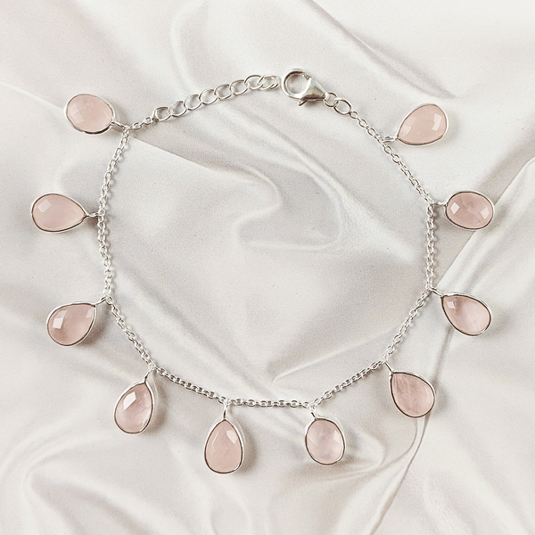 Multistone Bezel Light Weight Gemstone Bracelet | Handmade Wholesale Jewelry, A6NP43