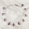 Multistone Bezel Light Weight Gemstone Bracelet | Handmade Wholesale Jewelry, A6NP43