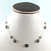 Multi stone Bezel Light Weight Gemstone Necklace | Handmade Wholesale Jewelry, A6NP44
