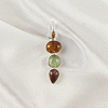 Multi Stone Tourmaline Pendant | 925 Sterling Silver Handmade Gemstone Jewelry, A6NP47