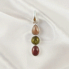 Multi Stone Tourmaline Pendant | 925 Sterling Silver Handmade Gemstone Jewelry, A6NP47