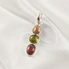 Multi Stone Tourmaline Pendant | 925 Sterling Silver Handmade Gemstone Jewelry, A6NP47