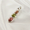 Multi Stone Tourmaline Pendant | 925 Sterling Silver Handmade Gemstone Jewelry, A6NP47
