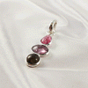 Multi Stone Tourmaline Pendant | 925 Sterling Silver Handmade Gemstone Jewelry, A6NP47