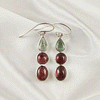 Multi Stone Tourmaline Bezel Light Weight Gemstone Earrings | Handmade Wholesale Jewelry, A6NP48