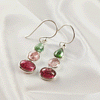 Multi Stone Tourmaline Bezel Light Weight Gemstone Earrings | Handmade Wholesale Jewelry, A6NP48