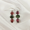 Multi Stone Tourmaline Bezel Light Weight Gemstone Earrings | Handmade Wholesale Jewelry, A6NP48