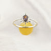 Multi Stone Natural Gemstone Casting Ring | 925 Sterling Silver Handmade Jewelry, A6NP51