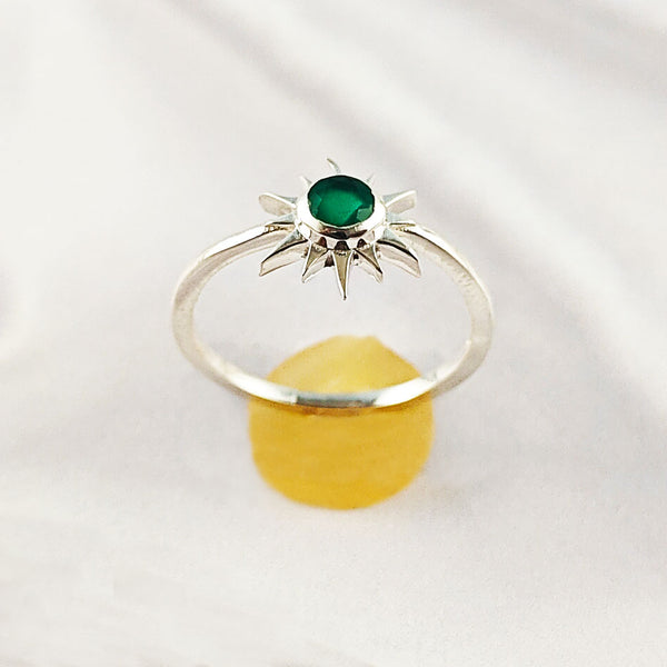 Multi Stone Natural Gemstone Casting Ring | 925 Sterling Silver Handmade Jewelry, A6NP51