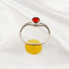 Multi Gemstone Ring in Solid 925 Sterling Silver, Colorful Natural Stone Ring, Unique Statement Jewelry, Lightweight Ring, A6NP53