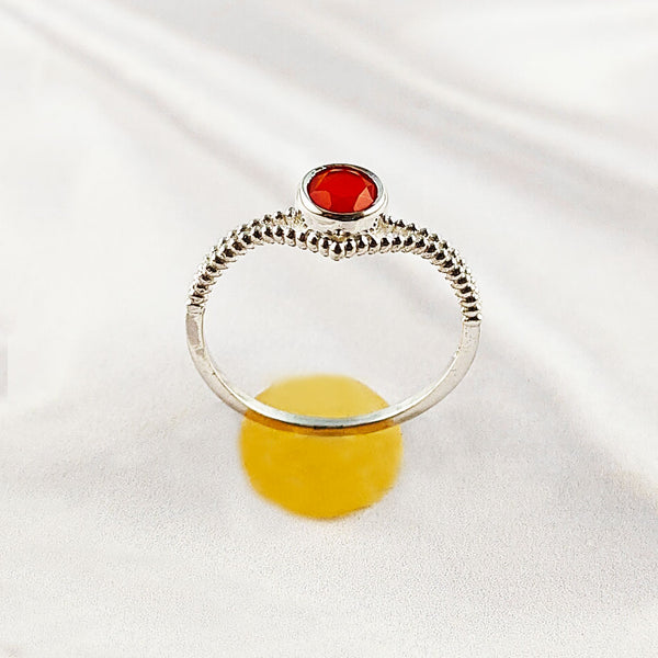 Multi Gemstone Ring in Solid 925 Sterling Silver, Colorful Natural Stone Ring, Unique Statement Jewelry, Lightweight Ring, A6NP53