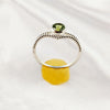 Multi Gemstone Ring in Solid 925 Sterling Silver, Colorful Natural Stone Ring, Unique Statement Jewelry, Lightweight Ring, A6NP53