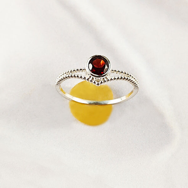 Multi Gemstone Ring in Solid 925 Sterling Silver, Colorful Natural Stone Ring, Unique Statement Jewelry, Lightweight Ring, A6NP53