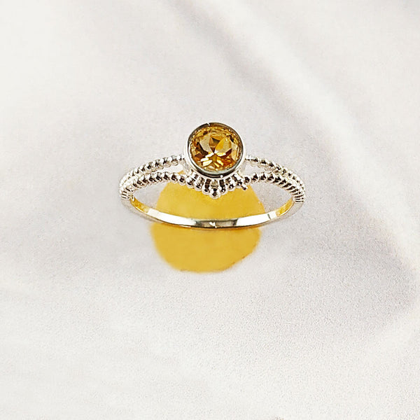 Multi Gemstone Ring in Solid 925 Sterling Silver, Colorful Natural Stone Ring, Unique Statement Jewelry, Lightweight Ring, A6NP53