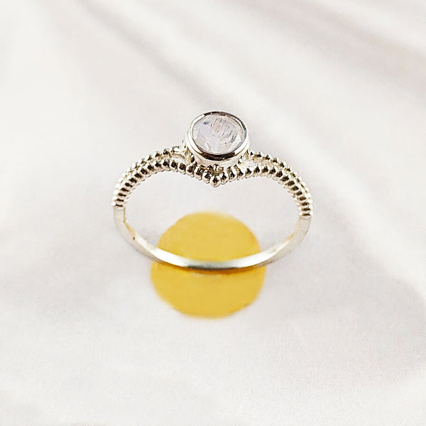 Multi Gemstone Ring in Solid 925 Sterling Silver, Colorful Natural Stone Ring, Unique Statement Jewelry, Lightweight Ring, A6NP53