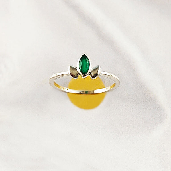 Multi Gemstone Ring in Solid 925 Sterling Silver, Vibrant Stone Unique Design, Lightweight Fashion Jewelry, A6NP54
