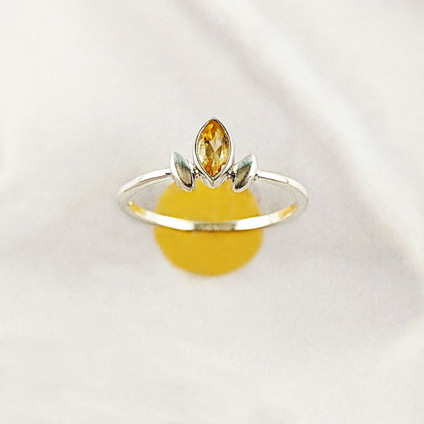 Multi Gemstone Ring in Solid 925 Sterling Silver, Vibrant Stone Unique Design, Lightweight Fashion Jewelry, A6NP54