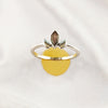 Multi Gemstone Ring in Solid 925 Sterling Silver, Vibrant Stone Unique Design, Lightweight Fashion Jewelry, A6NP54
