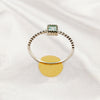 Multi Gemstone Ring in Solid 925 Sterling Silver, Mixed-Tone Stone Unique Design, Lightweight Fashion Jewelry, A6NP55