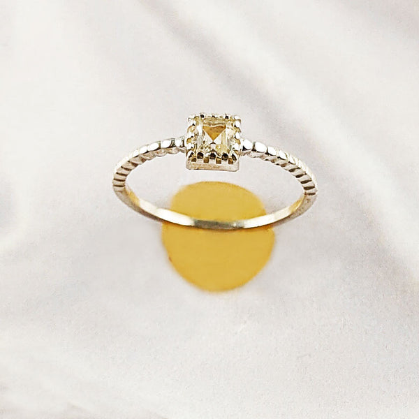 Multi Gemstone Ring in Solid 925 Sterling Silver, Mixed-Tone Stone Unique Design, Lightweight Fashion Jewelry, A6NP55