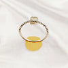 Multi Gemstone Ring in Solid 925 Sterling Silver, Mixed-Tone Stone Unique Design, Lightweight Fashion Jewelry, A6NP55