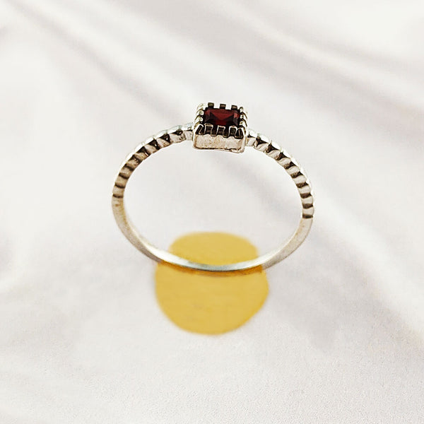 Multi Gemstone Ring in Solid 925 Sterling Silver, Mixed-Tone Stone Unique Design, Lightweight Fashion Jewelry, A6NP55