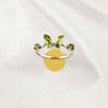 Mixed Gemstone Ring in Solid 925 Sterling Silver, Unique Stone Combination, Lightweight Fashion Jewelry, A6NP56