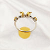 Mixed Gemstone Ring in Solid 925 Sterling Silver, Unique Stone Combination, Lightweight Fashion Jewelry, A6NP56