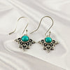 Mixed Gemstone Earrings in Solid 925 Sterling Silver, Multicolor Stone Statement Design, Lightweight Handmade Jewelry, A6DP59