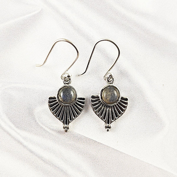 Multi Gemstone Earrings in Solid 925 Sterling Silver, Colorful Stone Contemporary Design, Lightweight Handmade Jewelry, A6DP60