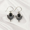 Multi Gemstone Earrings in Solid 925 Sterling Silver, Colorful Stone Contemporary Design, Lightweight Handmade Jewelry, A6DP60
