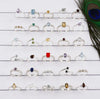 Wholesale Natural Gemstone Rings Set – 30 PCS Retailer Starter Pack | Solid 925 Sterling Silver Jewelry | Assorted Birthstone Rings- EWRL001